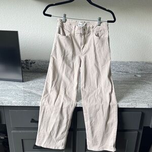 Abercrombie Kids Light Tan Wide-Leg Pants